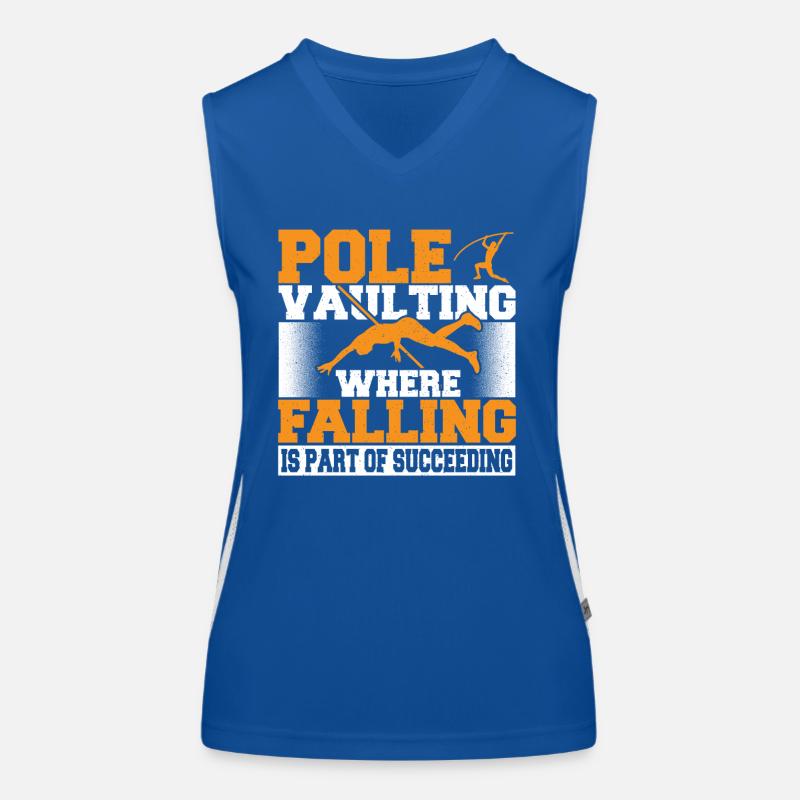 Pole Vaulter Gift Women's Functional Contrast Tank Top