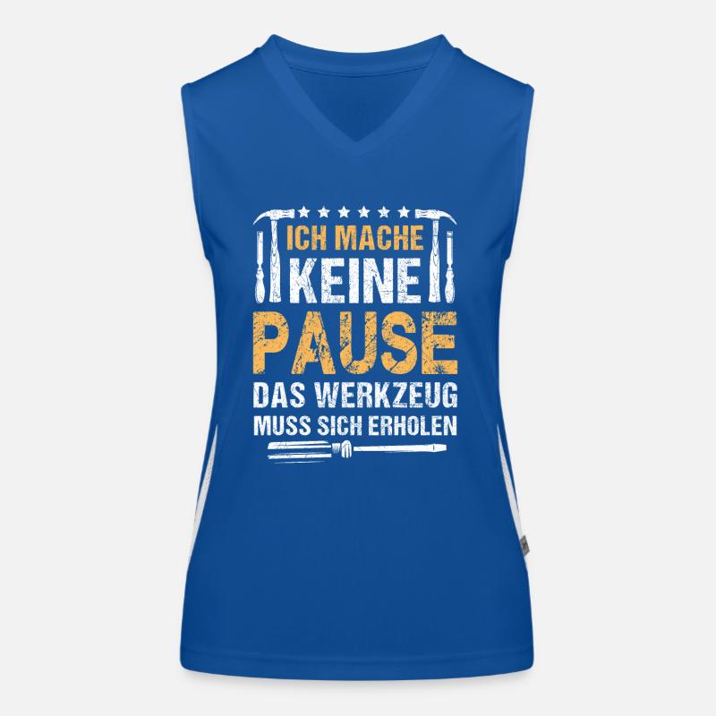 NE FAITES PAS DE PAUSE, L’OUTIL DOIT RÉCUPÉRER Débardeur respirant contrasté Femme