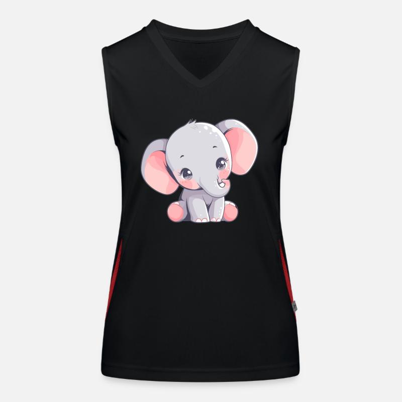 Éléphant Éléphant Débardeur respirant contrasté Femme