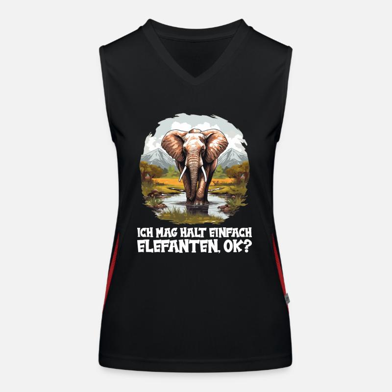 Éléphant Éléphant Débardeur respirant contrasté Femme