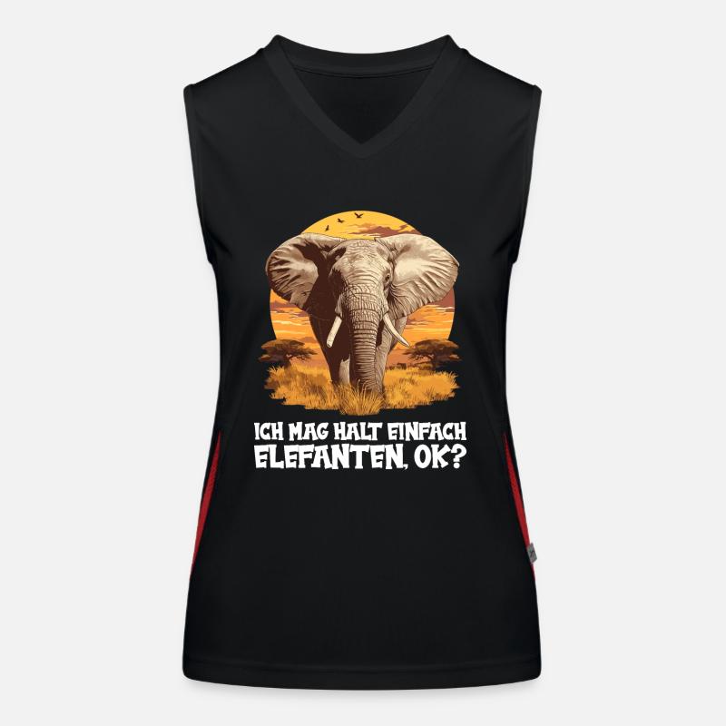Éléphant Éléphant Débardeur respirant contrasté Femme
