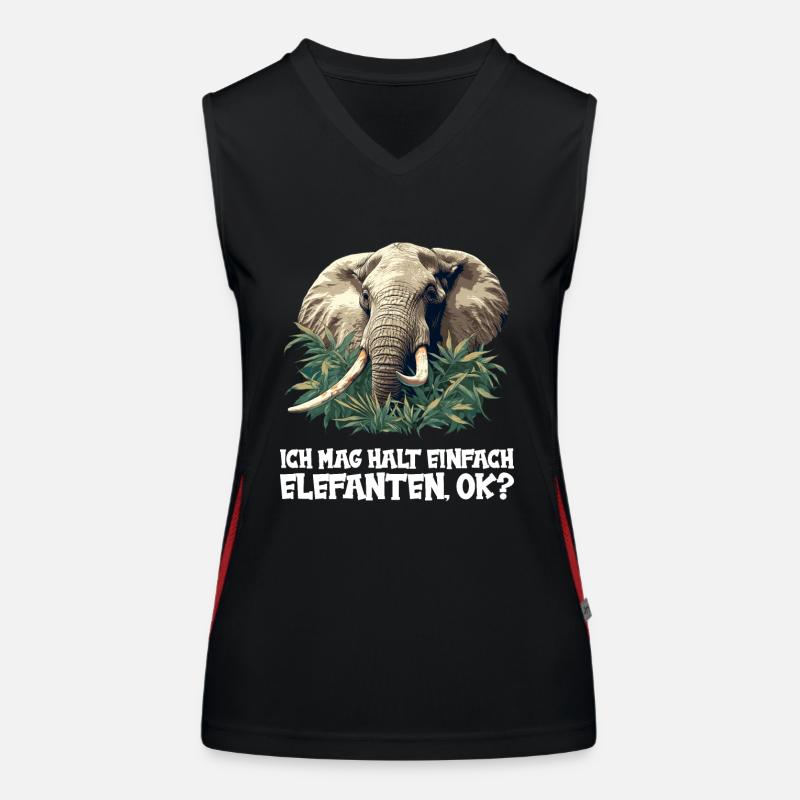 Éléphant Éléphant Débardeur respirant contrasté Femme