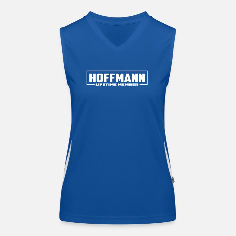Hoffmann Lebenslanges Mitglied Nachname Geschenk Funktionelles Kontrast-Tank Top für Frauen