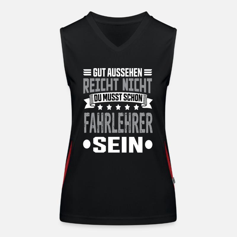 Fahrlehrer Funktionelles Kontrast-Tank Top für Frauen