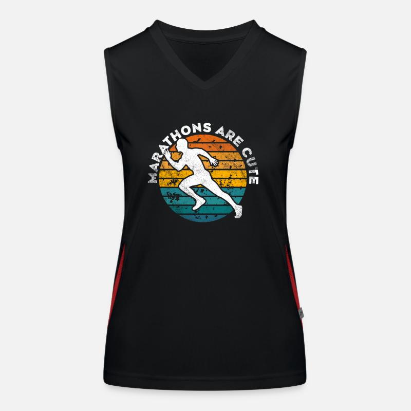 Marathons Are Cute Ultramarathon Women's Functional Contrast Tank Top