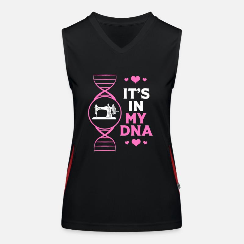 Sewing Machine Seamstress Women's Functional Contrast Tank Top