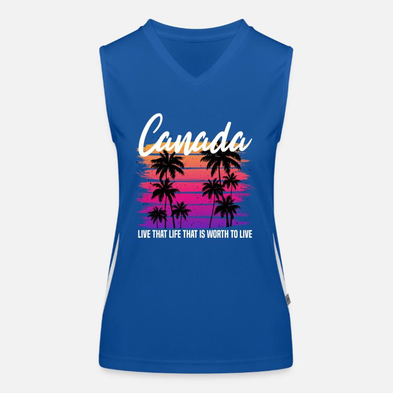 Canada Retro Women's Functional Contrast Tank Top