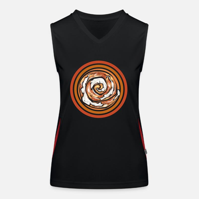 Cinnamon roll Women's Functional Contrast Tank Top