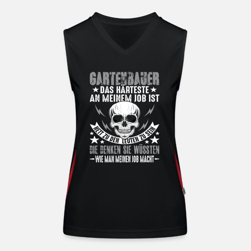 Horticulture Horticultural Landscaper Saying Women's Functional Contrast Tank Top