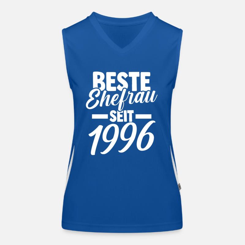 Valentinstag Beste Ehefrau Seit 1996 Funktionelles Kontrast-Tank Top für Frauen