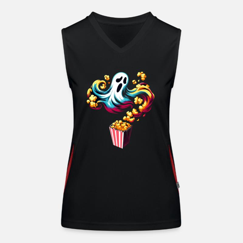 Lustiger Popcorn-spruch, Binge-watching-popcorn Funktionelles Kontrast-Tank Top für Frauen