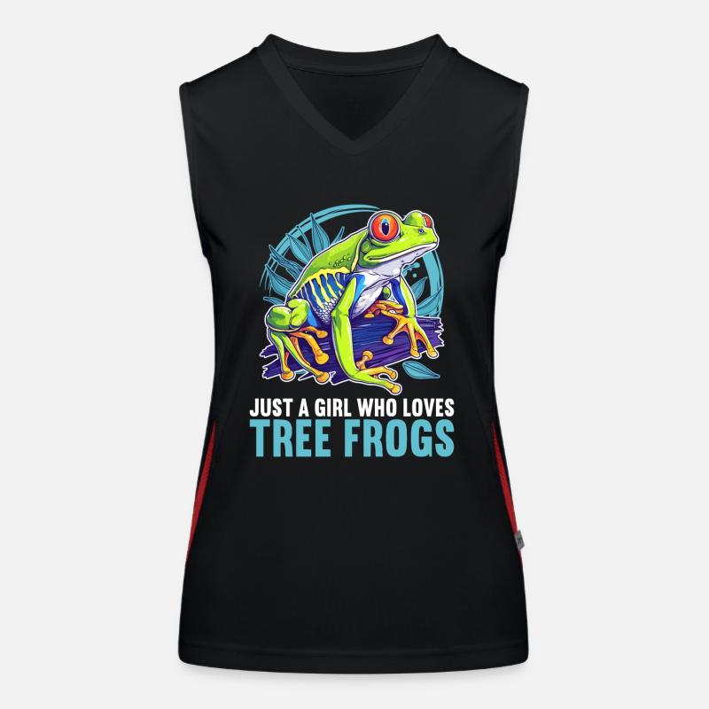 Tree Frog Baumfrösche Baumfrosch Funktionelles Kontrast-Tank Top für Frauen