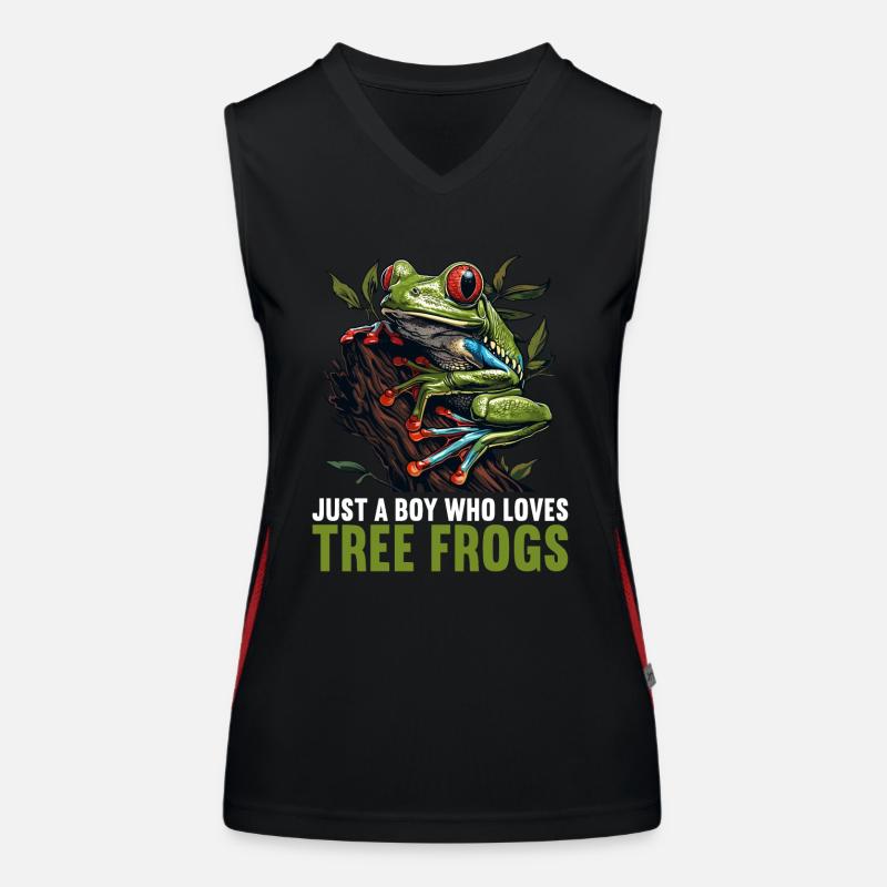 Rainette Baumfrösche Baumfrosch Débardeur respirant contrasté Femme