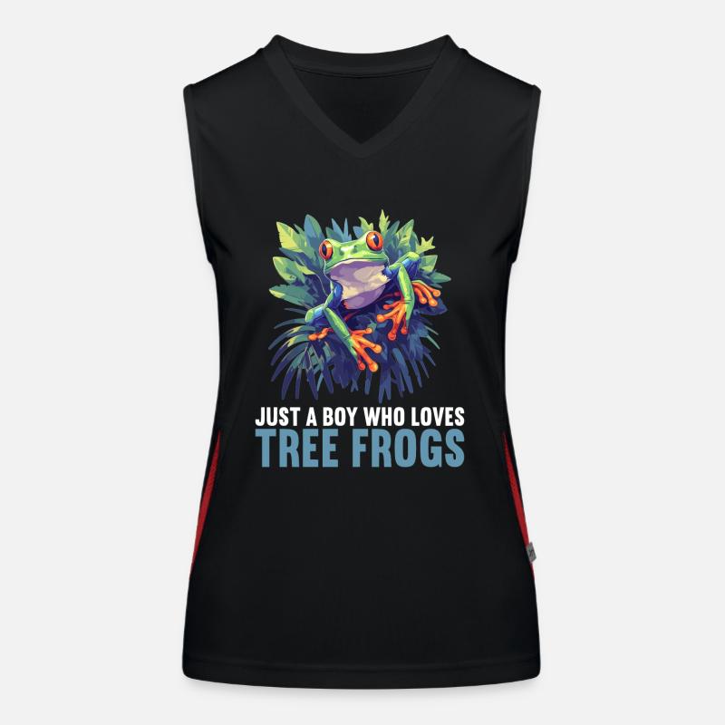 Tree Frog Baumfrösche Baumfrosch Women's Functional Contrast Tank Top
