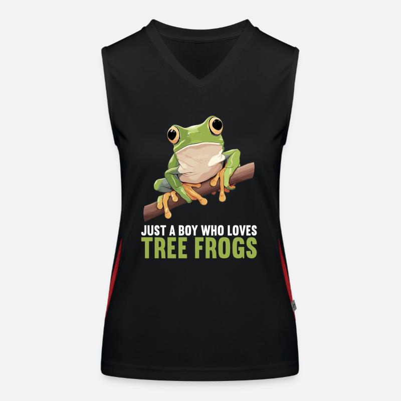 Tree Frog Baumfrösche Baumfrosch Women's Functional Contrast Tank Top