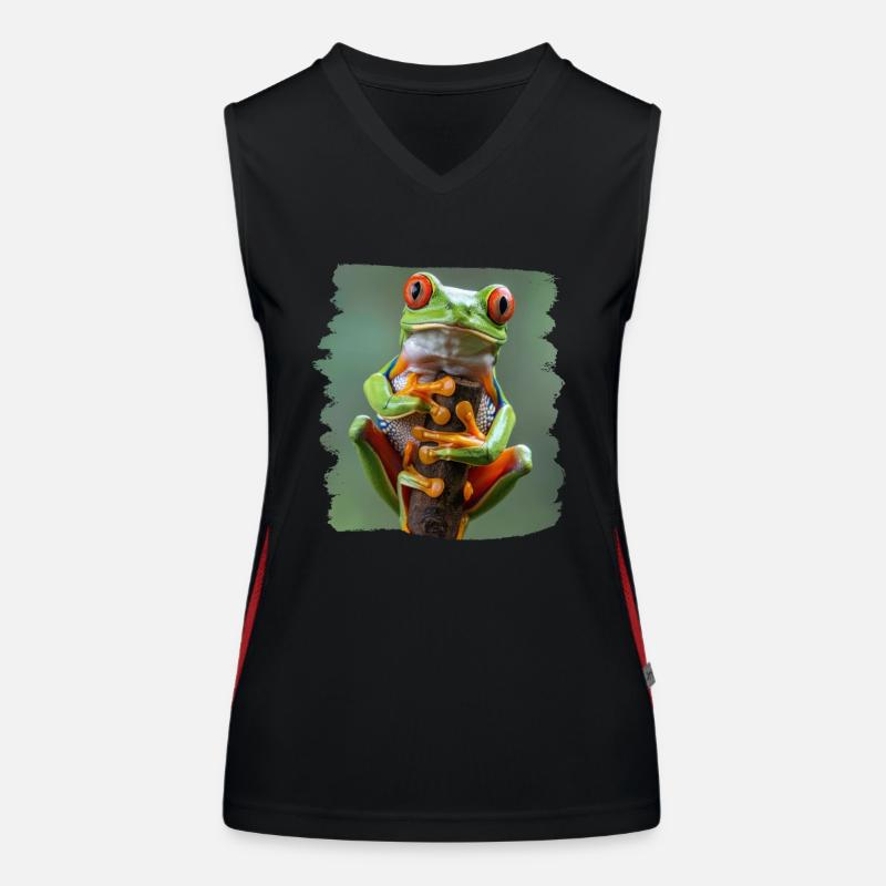Tree Frog Baumfrösche Baumfrosch Funktionelles Kontrast-Tank Top für Frauen