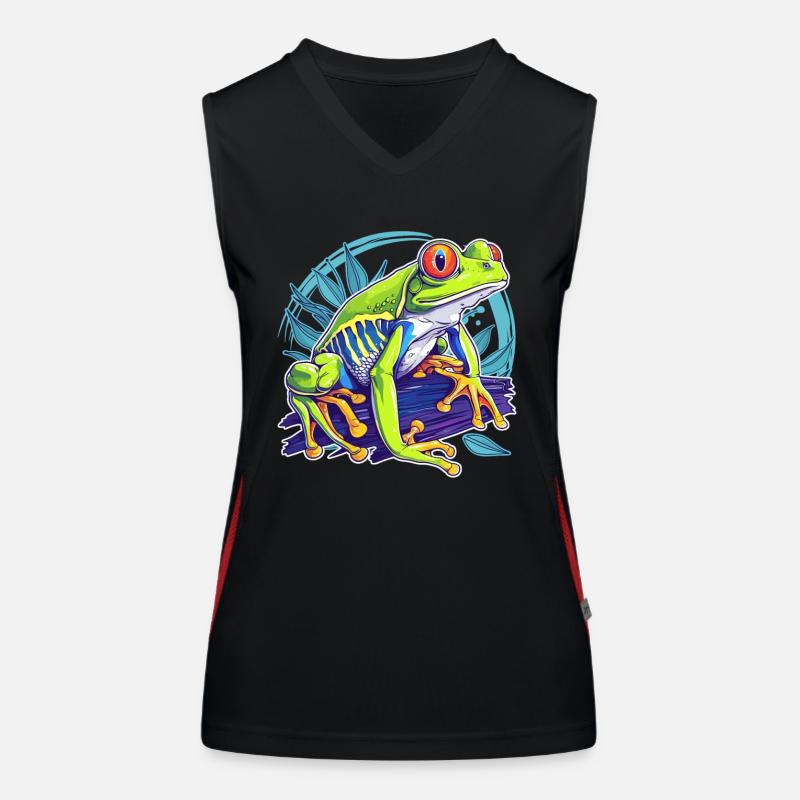 Tree Frog Baumfrösche Baumfrosch Women's Functional Contrast Tank Top
