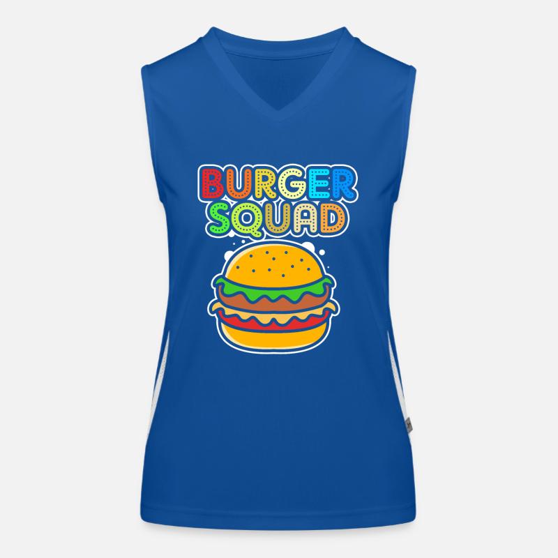 Cheeseburger Burger Women's Functional Contrast Tank Top