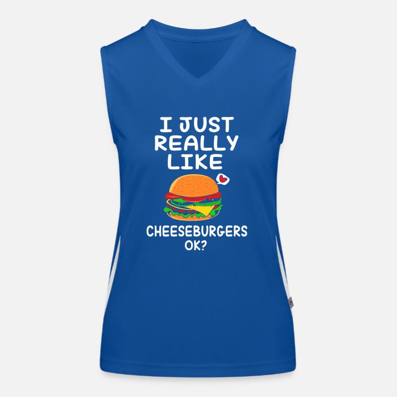Cheeseburger Débardeur respirant contrasté Femme