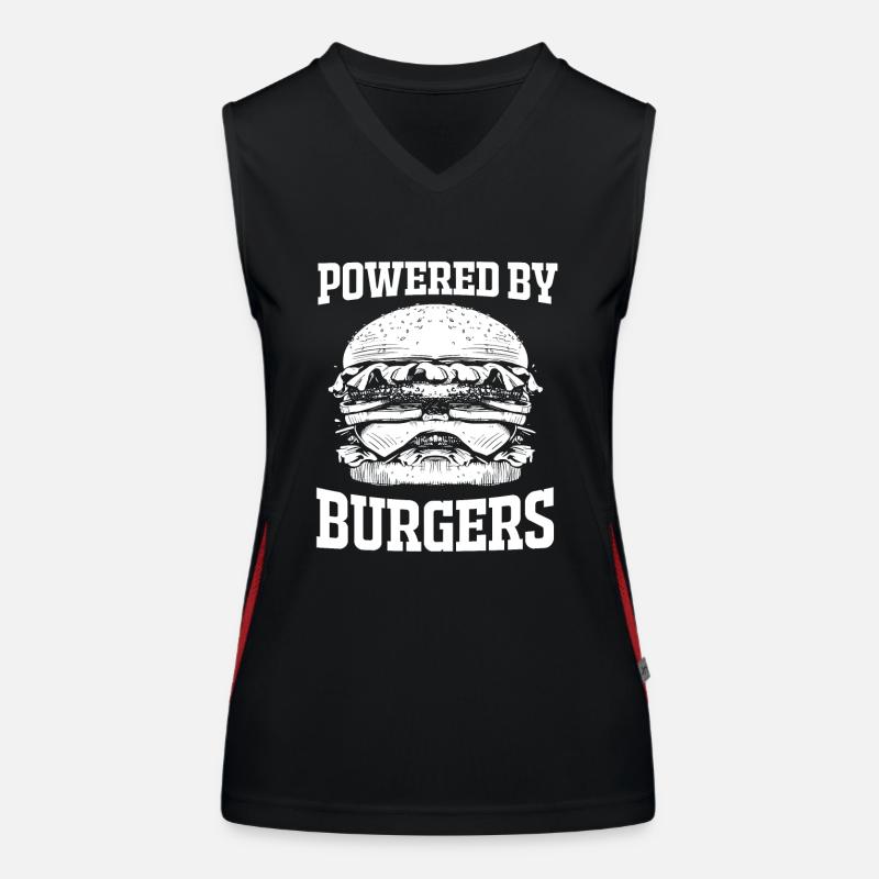 Cheeseburger Débardeur respirant contrasté Femme