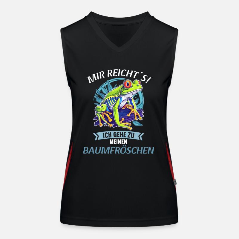 Tree Frog Baumfrösche Baumfrosch Women's Functional Contrast Tank Top
