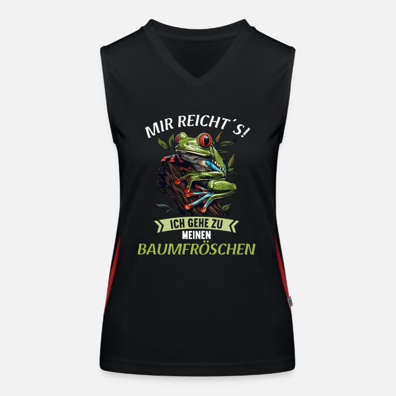 Tree Frog Baumfrösche Baumfrosch Women's Functional Contrast Tank Top