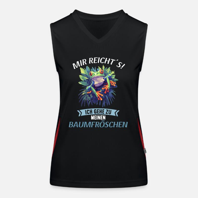 Rainette Baumfrösche Baumfrosch Débardeur respirant contrasté Femme