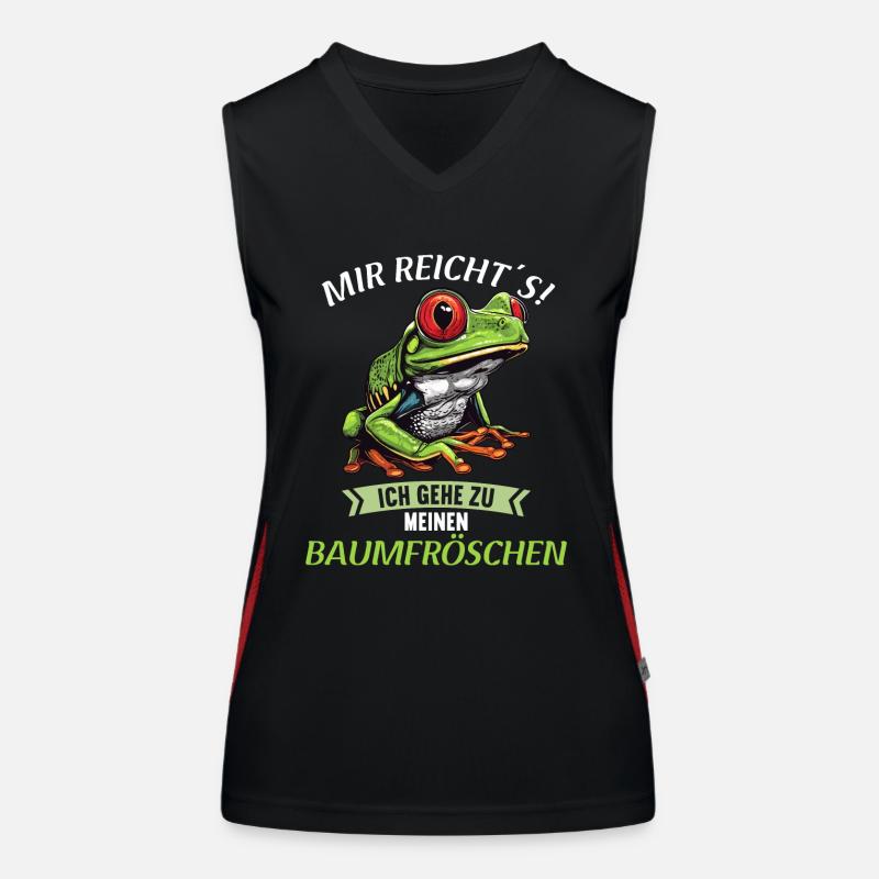 Tree Frog Baumfrösche Baumfrosch Women's Functional Contrast Tank Top