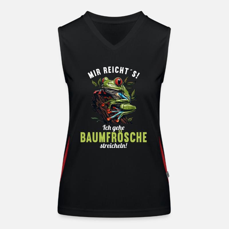 Rainette Baumfrösche Baumfrosch Débardeur respirant contrasté Femme