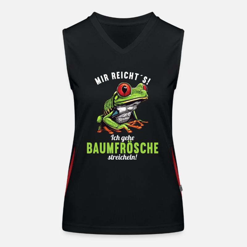 Rainette Baumfrösche Baumfrosch Débardeur respirant contrasté Femme