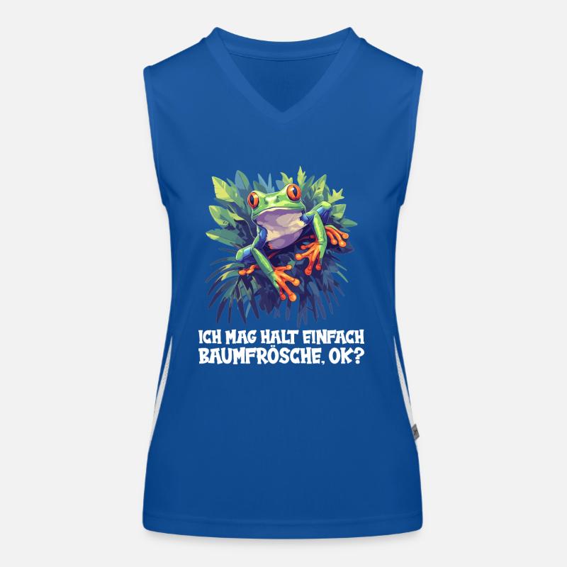 Rainette Baumfrösche Baumfrosch Débardeur respirant contrasté Femme