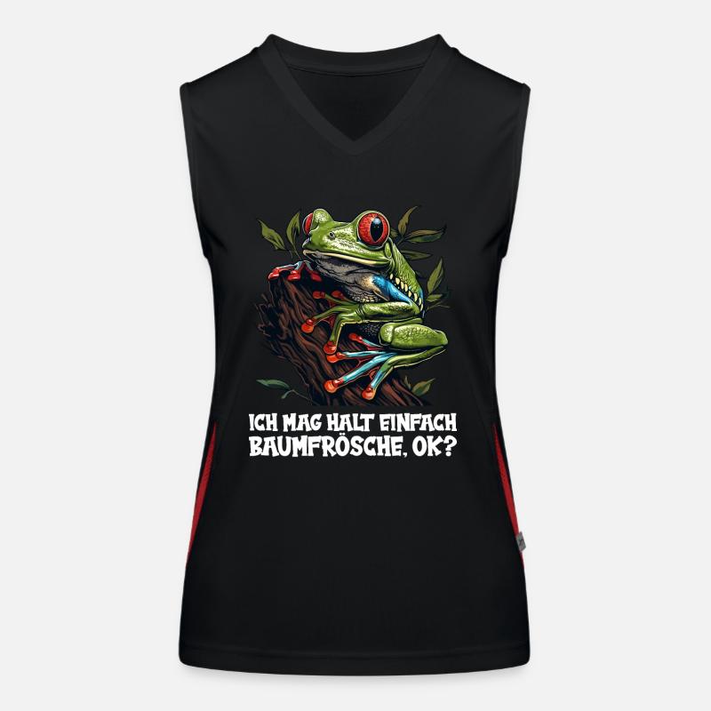 Tree Frog Baumfrösche Baumfrosch Women's Functional Contrast Tank Top