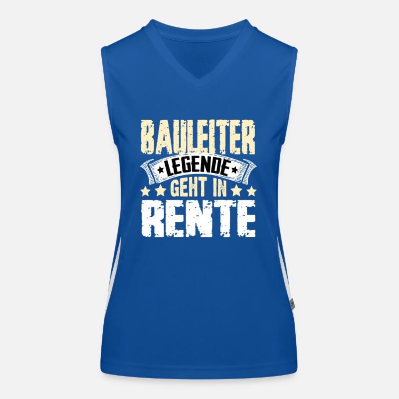 Construction manager legend retires Women's Functional Contrast Tank Top
