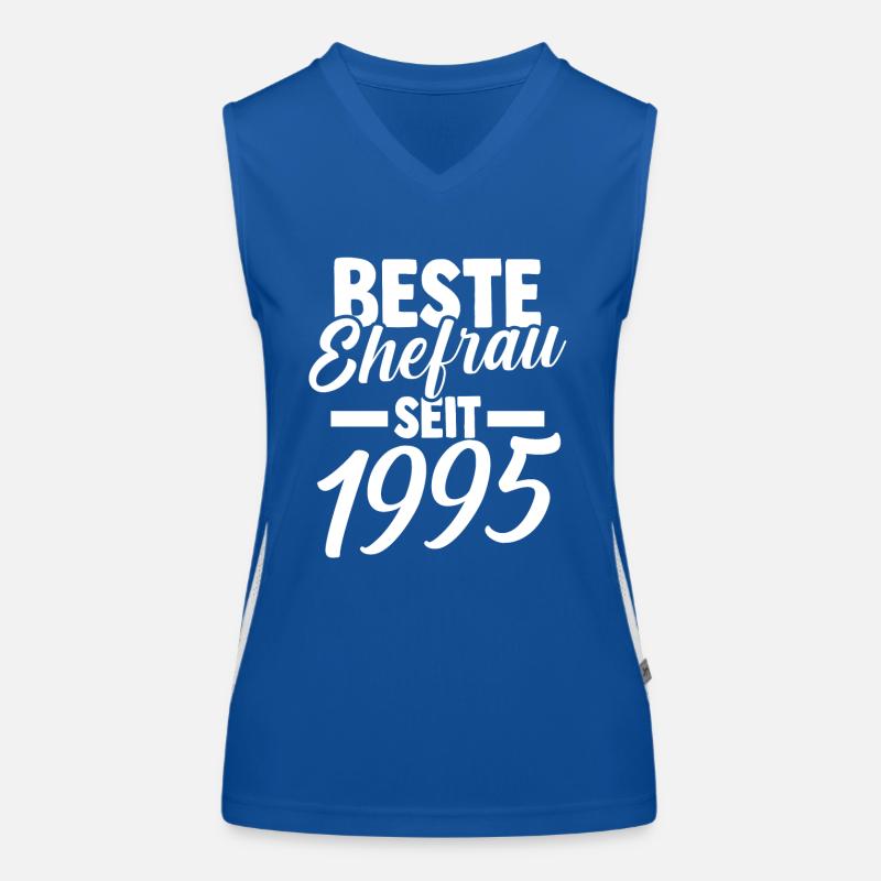 Valentinstag Beste Ehefrau Seit 1995 Funktionelles Kontrast-Tank Top für Frauen