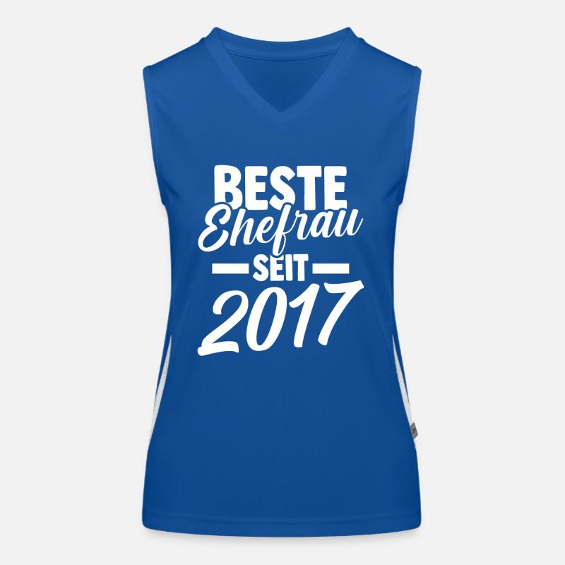 Valentinstag Beste Ehefrau Seit 2017 Funktionelles Kontrast-Tank Top für Frauen