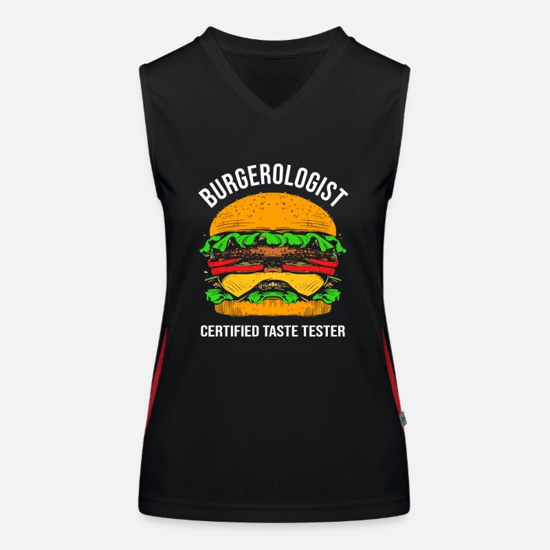 Cheeseburger Débardeur respirant contrasté Femme