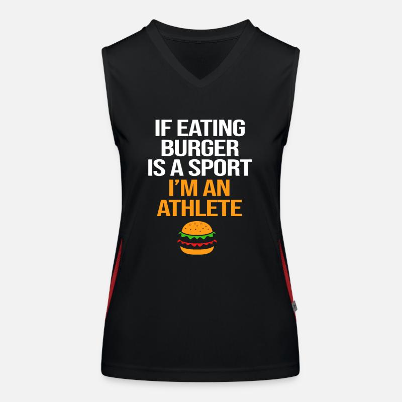 Cheeseburger Débardeur respirant contrasté Femme