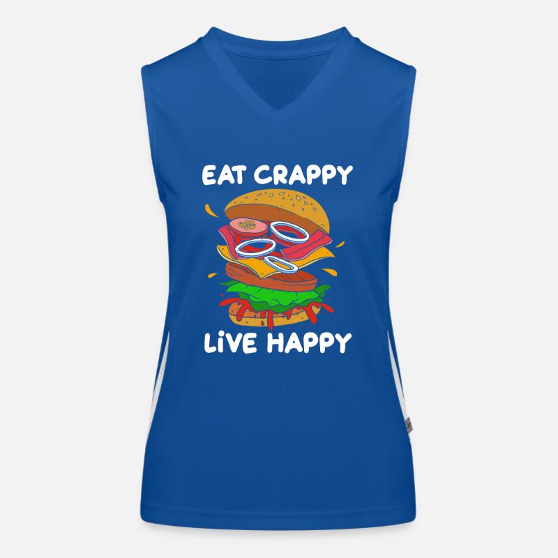 Cheeseburger Débardeur respirant contrasté Femme