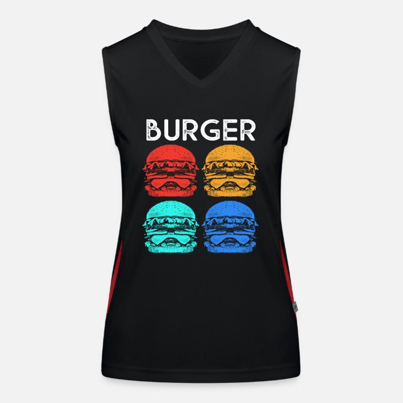 Cheeseburger Débardeur respirant contrasté Femme