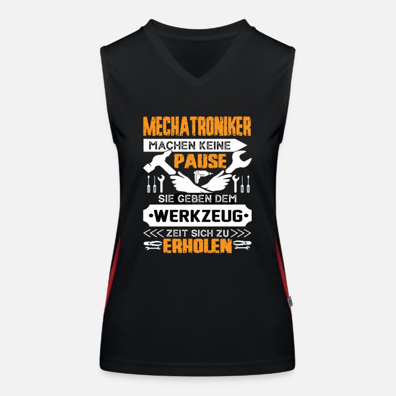 Mechatronics engineers don't take a break Women's Functional Contrast Tank Top