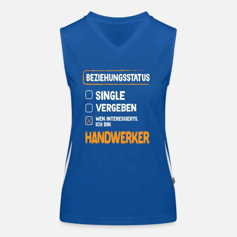 Handwerker Beziehungsstatus Funktionelles Kontrast-Tank Top für Frauen