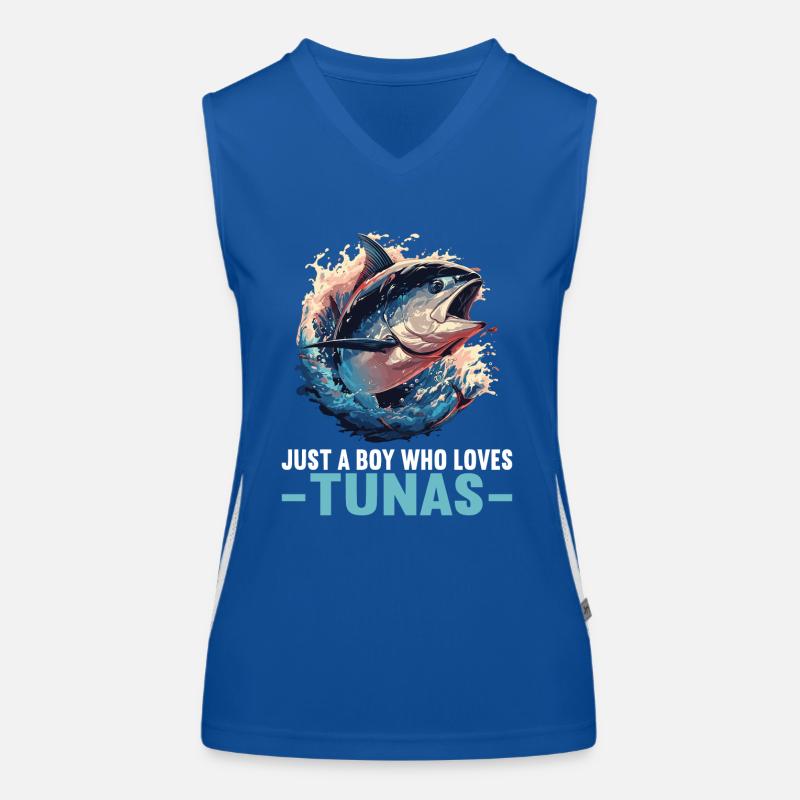 Thon Thunfische Thunfisch Débardeur respirant contrasté Femme