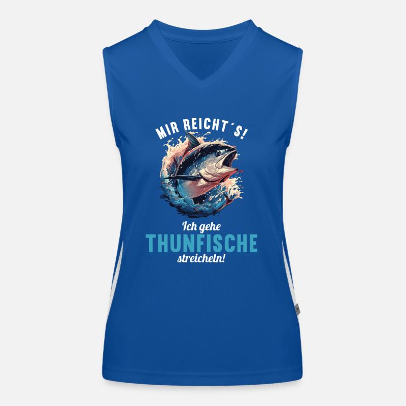 Thon Thunfische Thunfisch Débardeur respirant contrasté Femme