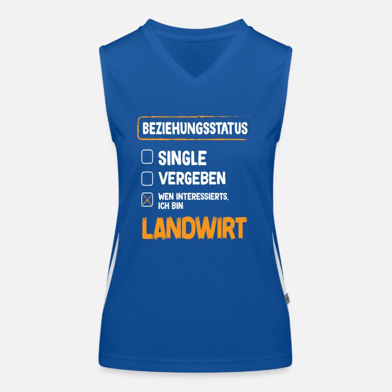 Farmer Relationship Status Women's Functional Contrast Tank Top