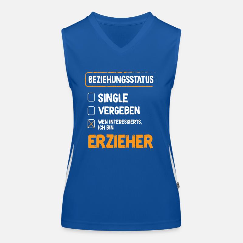 Educator Relationship Status Women's Functional Contrast Tank Top