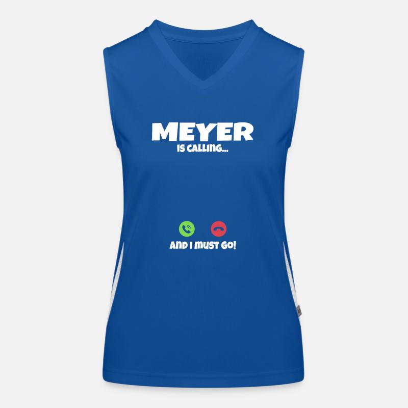 Meyer is calling ruft an Geschenkidee Funktionelles Kontrast-Tank Top für Frauen