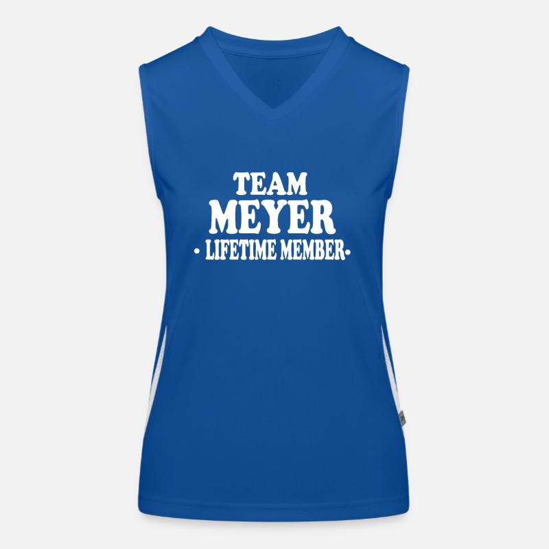 Meyer Team Lebenslang Mitglied Geschenkidee Funktionelles Kontrast-Tank Top für Frauen