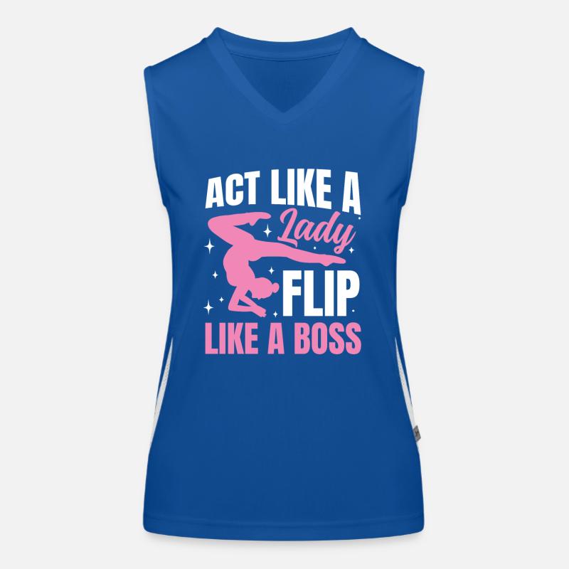 Act Like a Lady Flip Funktionelles Kontrast-Tank Top für Frauen