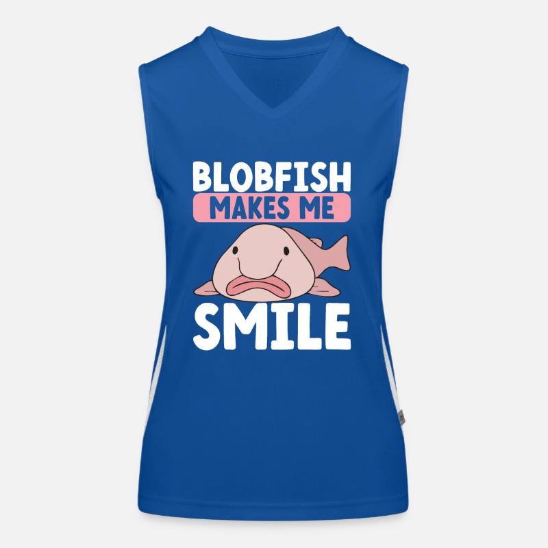 Poisson blob mignon poisson laid Débardeur respirant contrasté Femme