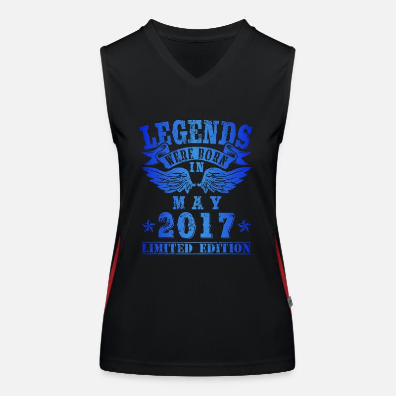 Legends were born in Mai 2017 Geburtstag Funktionelles Kontrast-Tank Top für Frauen